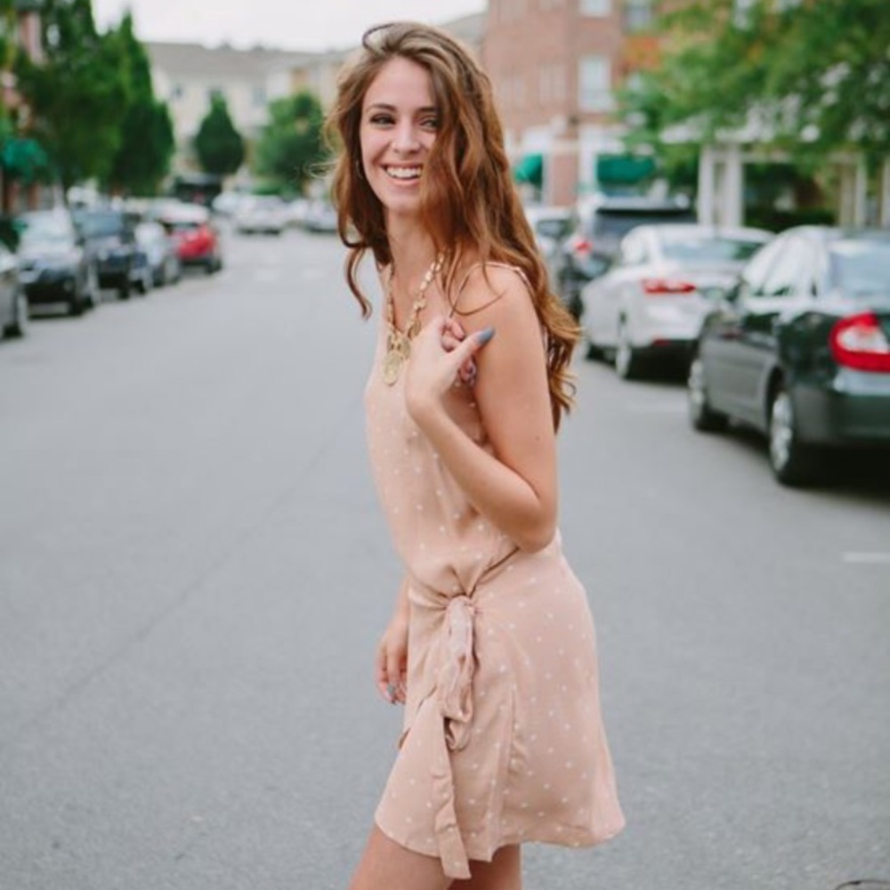 Polka Dot Wrap Dress (Boutique)